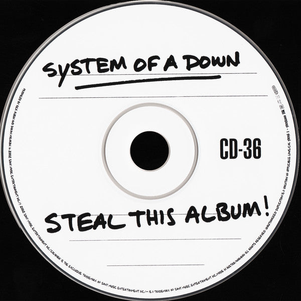 SYSTEM OF A DOWN - Steal This Album - CD image 3