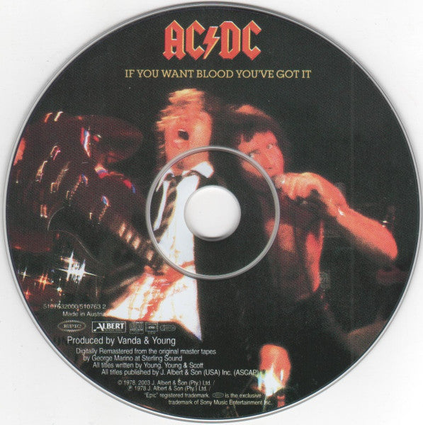 AC/DC - If You Want Blood You've Got It - CD image 4