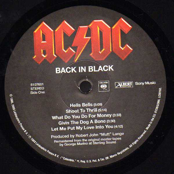 AC/DC - Back In Black - Vinyl Record image 3