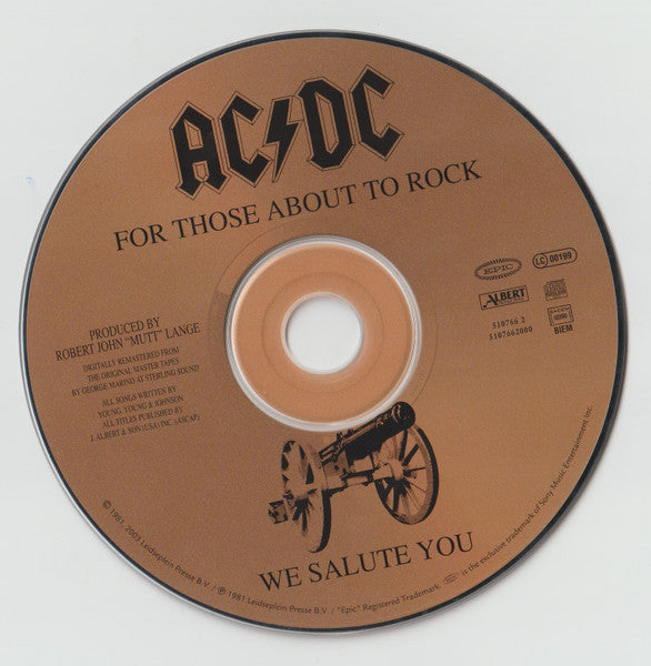 AC/DC - For Those About To Rock (We Salute You) - Used CD image 6