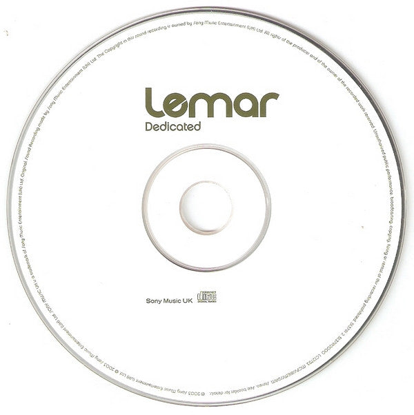 Lemar - Dedicated - Used CD image 3