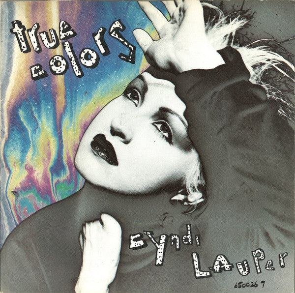 Cyndi Lauper - True Colors - Used Vinyl Record 7" image 1