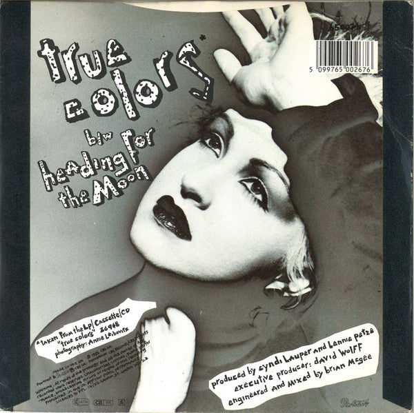 Cyndi Lauper - True Colors - Used Vinyl Record 7" image 2