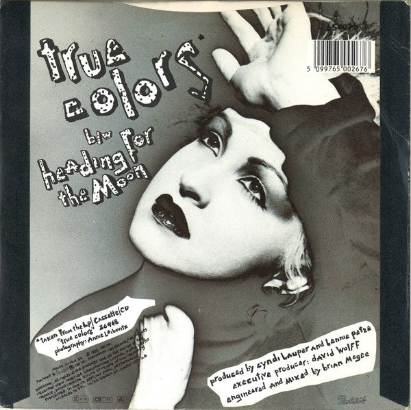Cyndi Lauper - True Colors - Used Vinyl Record 7" image 6