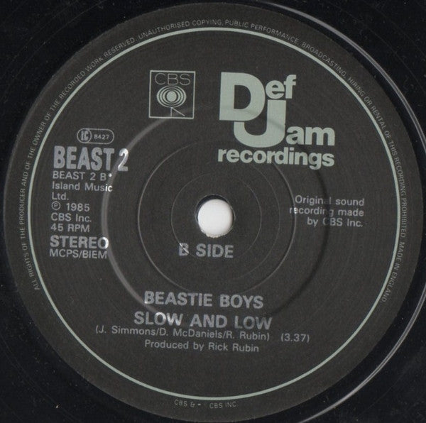 Beastie Boys - She's On It - Used Vinyl Record 7" image 4