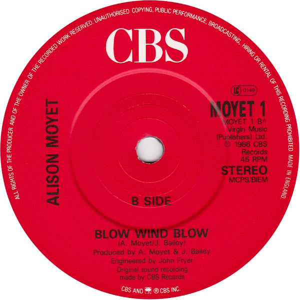 Alison Moyet - Is This Love? - Used Vinyl Record 7" image 4