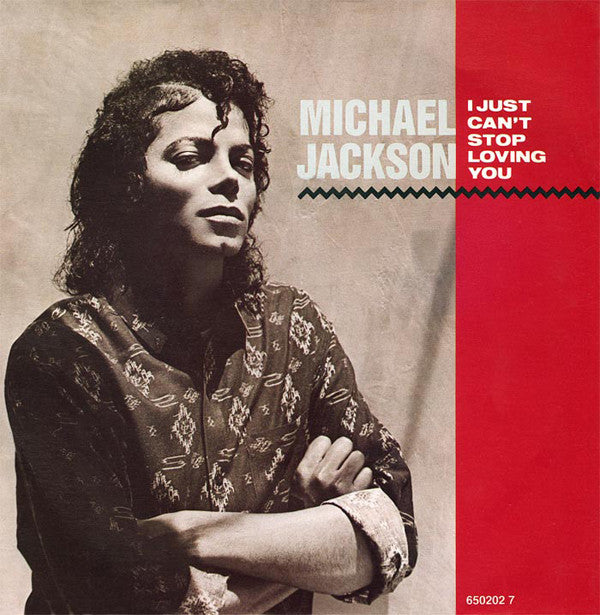 Michael Jackson - I Just Can't Stop Loving You - Used Vinyl Record 7" image 1
