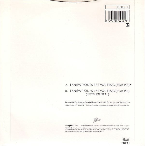 Aretha Franklin - I Knew You Were Waiting (For Me) - Used Vinyl Recor image 2