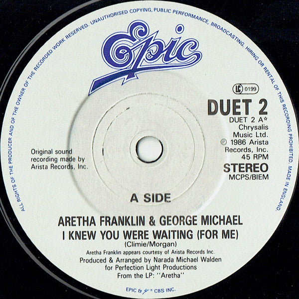 Aretha Franklin - I Knew You Were Waiting (For Me) - Used Vinyl Recor image 3