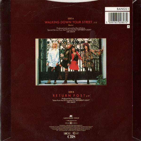 Bangles - Walking Down Your Street - Used Vinyl Record 7" image 6