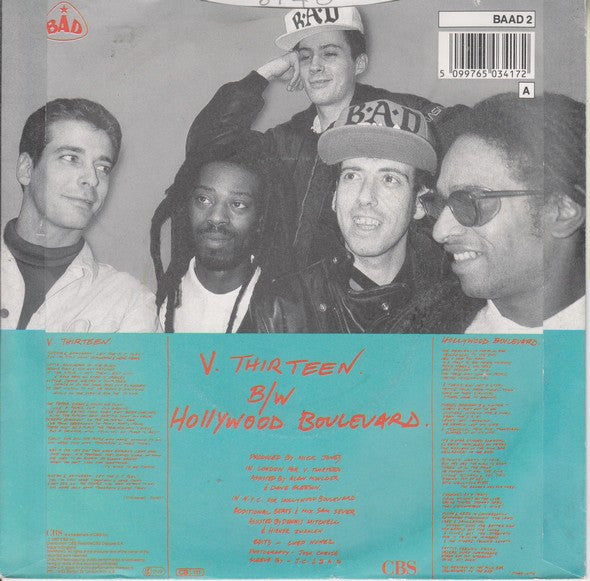 Big Audio Dynamite - V. Thirteen - Used Vinyl Record 7" image 6