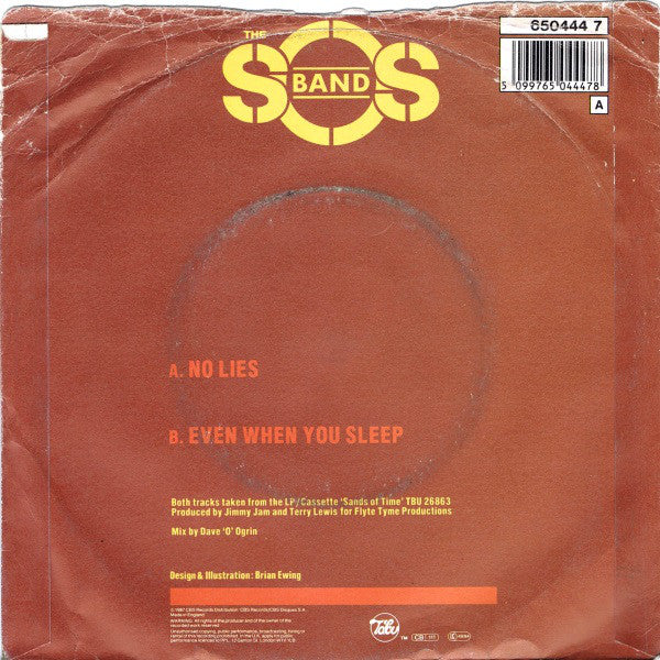 S.O.S. Band - No Lies - Used Vinyl Record 7" image 2
