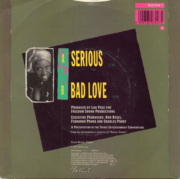 Donna Allen - Serious - Used Vinyl Record 7" image 2