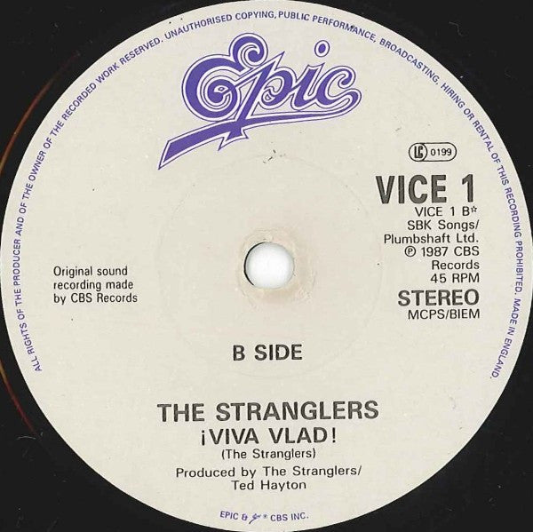 Stranglers - All Day And All Of The Night - Used Vinyl Record 7" image 4