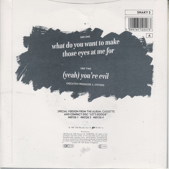 Shakin' Stevens - What Do You Want To Make Those Eyes At Me For - Use image 6