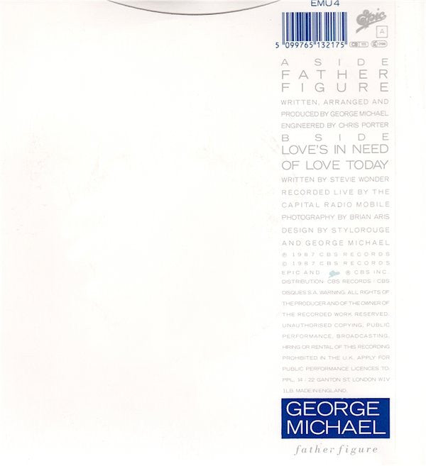 George Michael - Father Figure - Used Vinyl Record 7" image 2