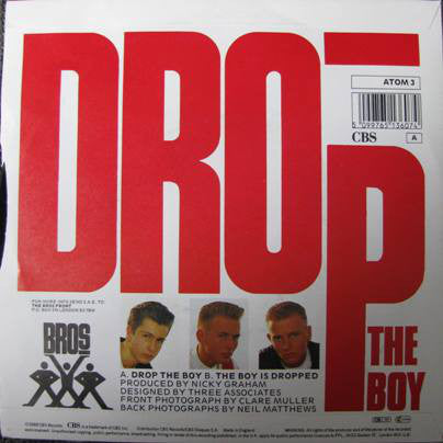 Bros - Drop The Boy - Used Vinyl Record 7" image 6