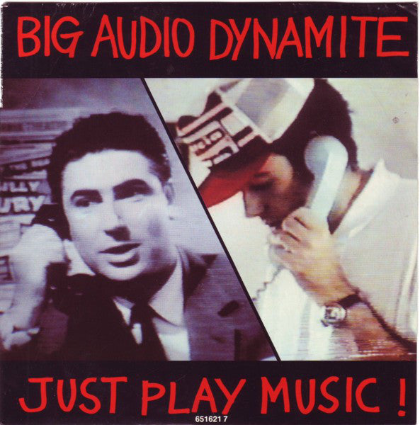 Big Audio Dynamite - Just Play Music! - Used Vinyl Record 7" image 1
