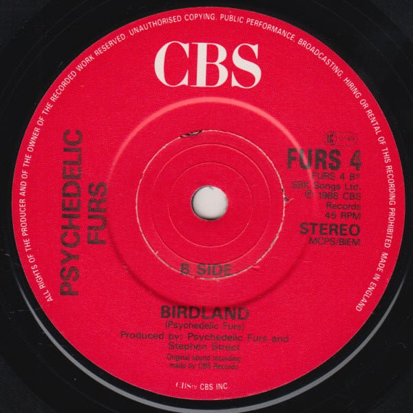 Psychedelic Furs - All That Money Wants - Used Vinyl Record 7" image 4