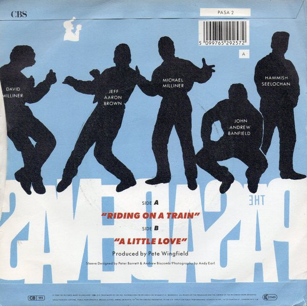 Pasadenas - Riding On A Train - Used Vinyl Record 7" image 2