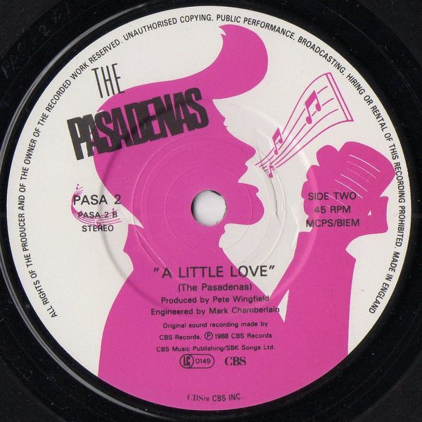 Pasadenas - Riding On A Train - Used Vinyl Record 7" image 4