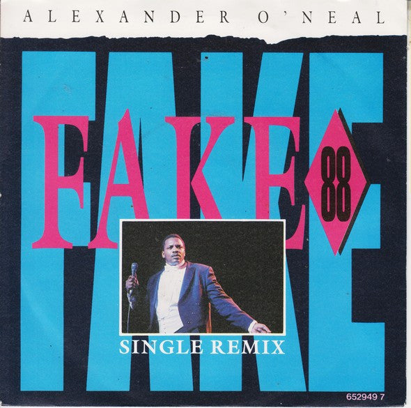 Alexander O'Neal - Fake 88 (Single Remix) - Used Vinyl Record 7" image 5