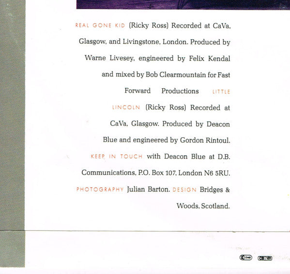 Deacon Blue - Real Gone Kid - Used Vinyl Record 12" image 5