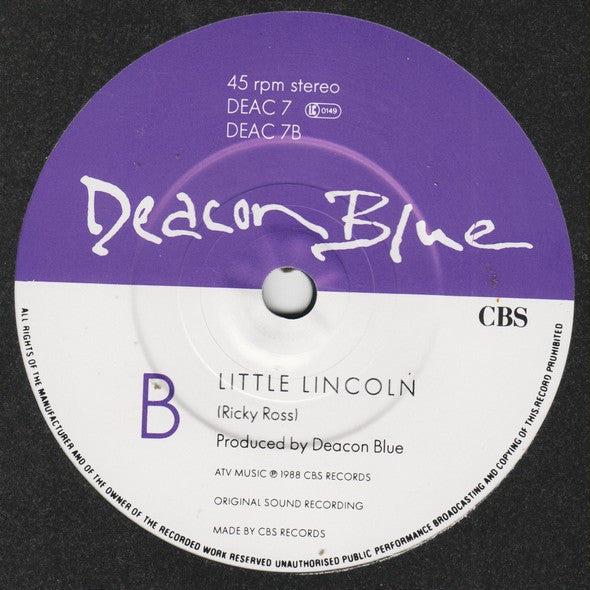 Deacon Blue - Real Gone Kid - Used Vinyl Record 7" image 8