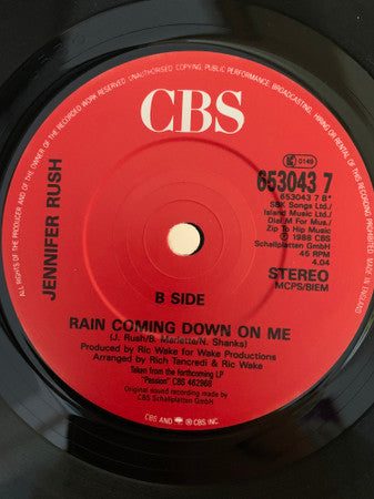 Jennifer Rush - You're My One And Only - Used Vinyl Record 7" image 4