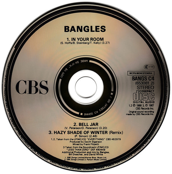 Bangles - In Your Room - Used CD image 3