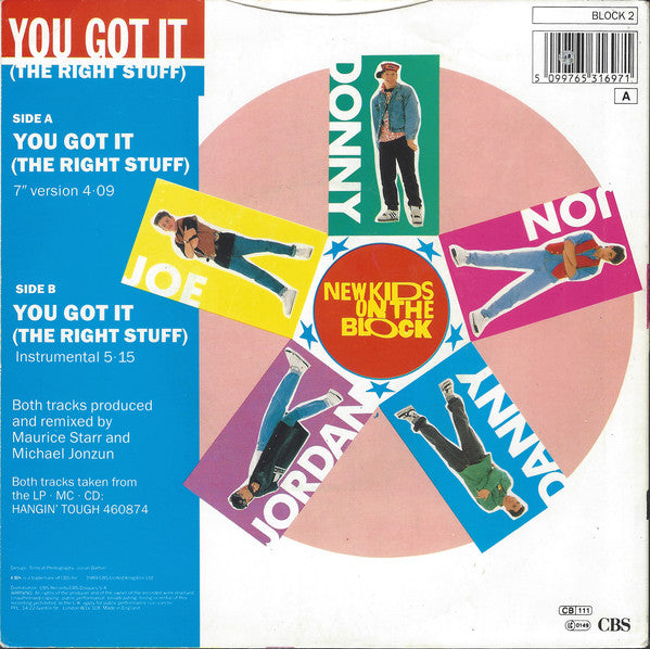 New Kids On The Bloc - You Got It (The Right Stuff) - Used Vinyl Reco image 2