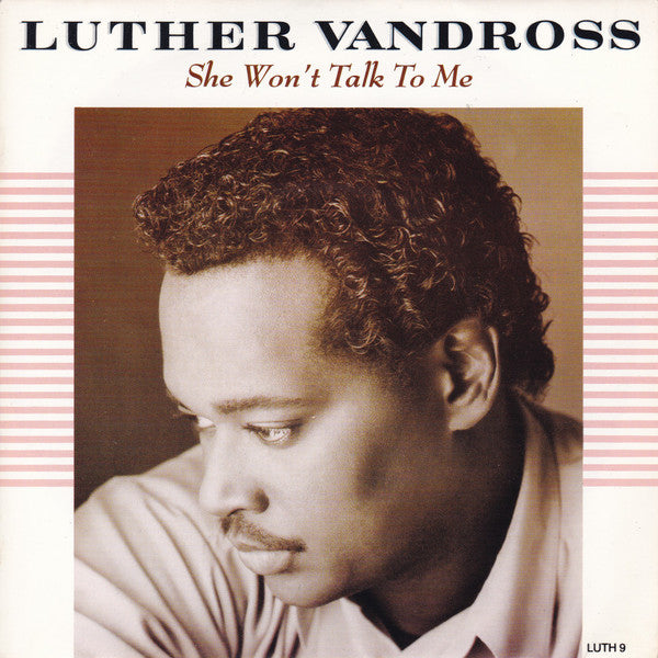 Luther Vandross - She Won't Talk To Me - Used Vinyl Record 7" image 1