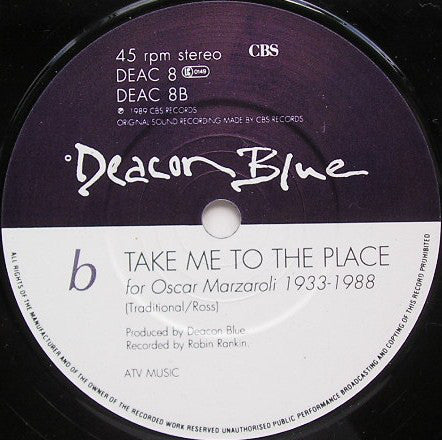 Deacon Blue - Wages Day - Used Vinyl Record 7" image 4