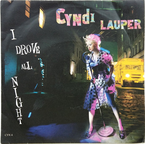 Cyndi Lauper - I Drove All Night - Used Vinyl Record 7" image 1