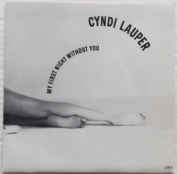 Cyndi Lauper - My First Night Without You - Used Vinyl Record 7" image 5