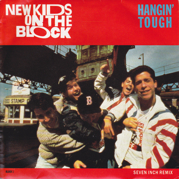 New Kids On The Bloc - Hangin' Tough - Used Vinyl Record 7" image 1