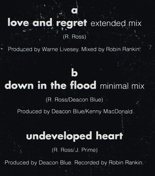 Deacon Blue - Love And Regret - Used Vinyl Record 12" image 5