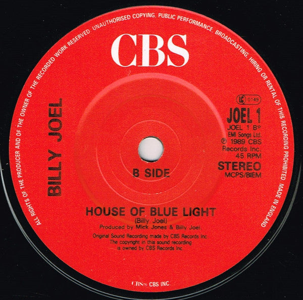 Billy Joel - We Didn't Start The Fire - Used Vinyl Record 7" image 4