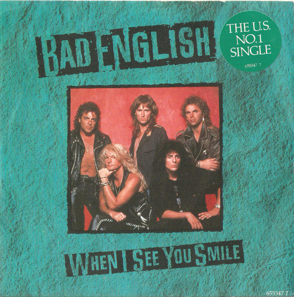 Bad English - When I See You Smile - Used Vinyl Record 7" image 1