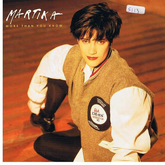 Martika - More Than You Know - Used Vinyl Record 7" image 1