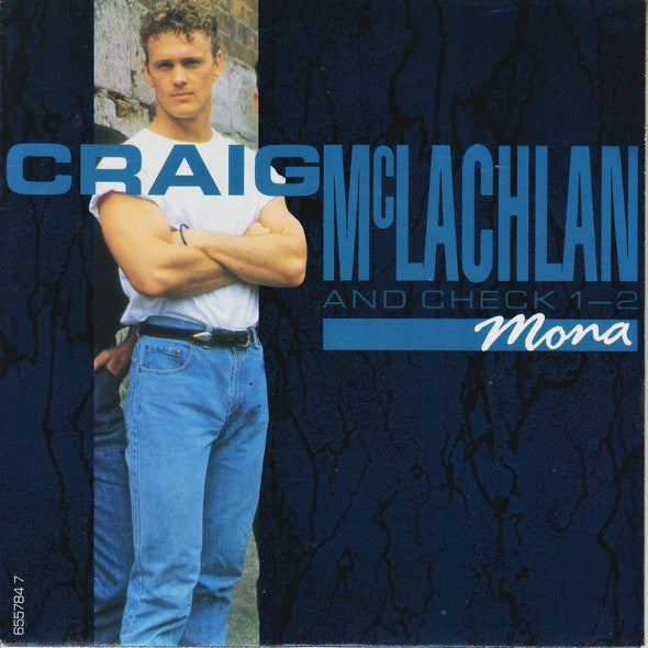 Craig McLachlan & Ch - Mona - Used Vinyl Record 7" image 5