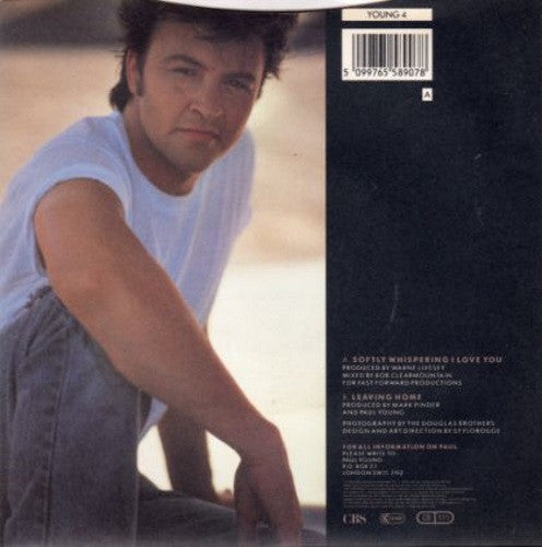 Paul Young - Softly Whispering I Love You - Used Vinyl Record 7" image 2
