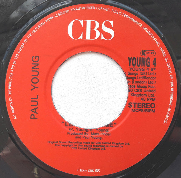 Paul Young - Softly Whispering I Love You - Used Vinyl Record 7" image 4