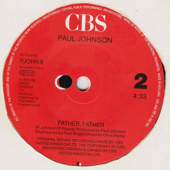 Paul Johnson - Don't Make Me Wait Too Long - Used Vinyl Record 7" image 8