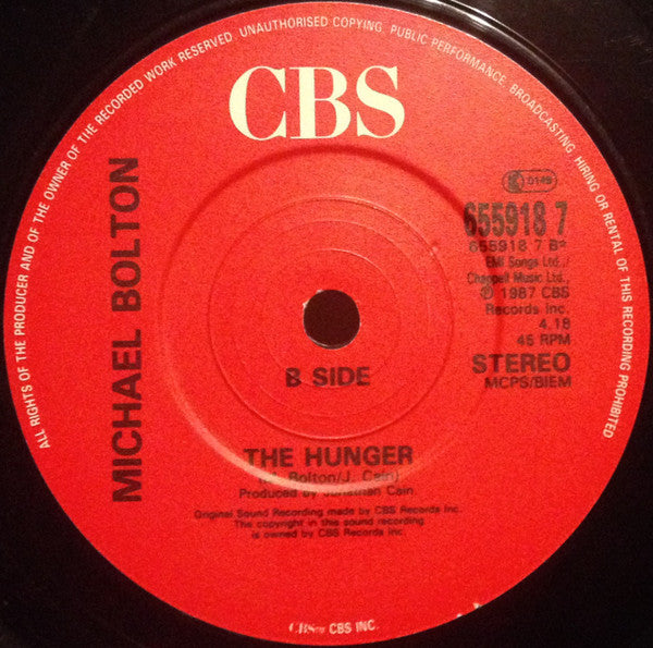 Michael Bolton - How Can We Be Lovers - Used Vinyl Record 7" image 8