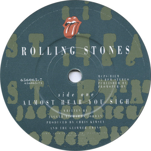 Rolling Stones - Almost Hear You Sigh - Used Vinyl Record 7" image 3