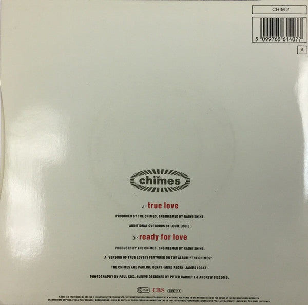 Chimes - True Love - Used Vinyl Record 7" image 6