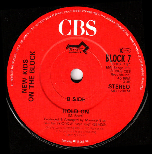 New Kids On The Bloc - Tonight - Used Vinyl Record 7" image 8