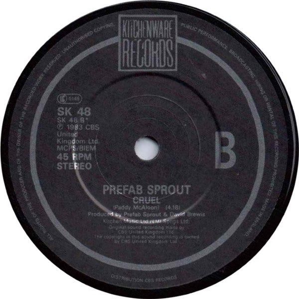 Prefab Sprout - We Let The Stars Go - Used Vinyl Record 7" image 4