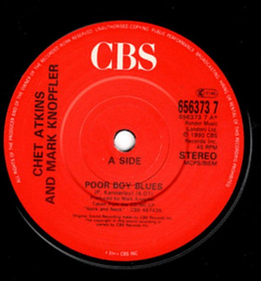 Chet Atkins - Poor Boy Blues - Used Vinyl Record 7" image 3